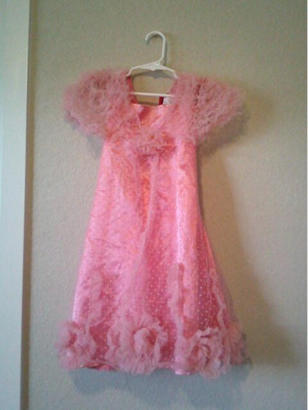Girls pink Glinda costume dress